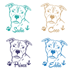 American Staffordshire Terrier Hundeaufkleber
