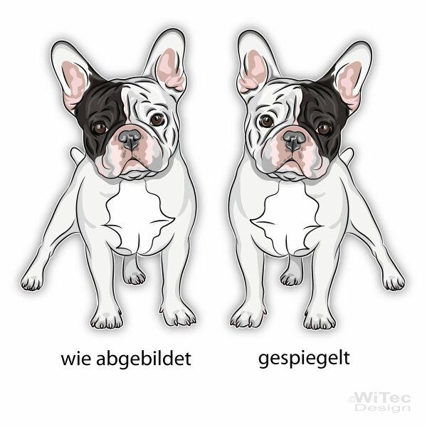 Französische Bulldogge Hundeaufkleber