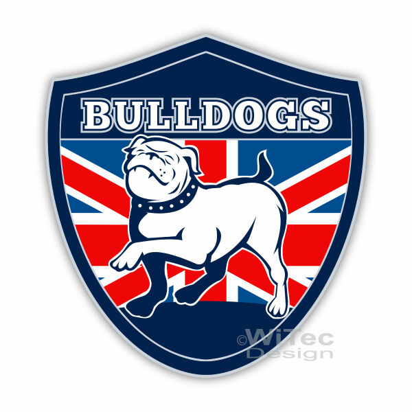 Englische Bulldogge Flagge Auto Aufkleber