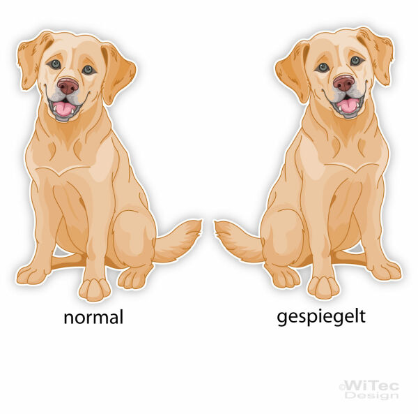 Golden Retriever Hundeaufkleber Sticker