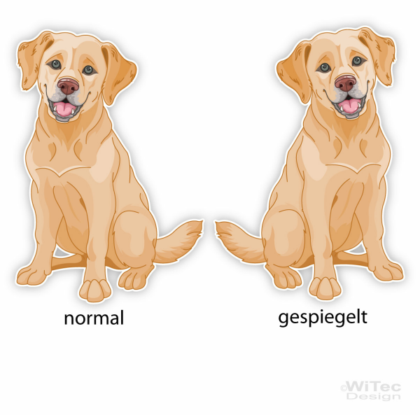 Golden Retriever Hundeaufkleber Sticker