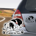 Englische Bulldogge OEB Auto Aufkleber Hunde