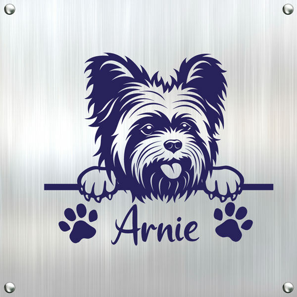 Yorkshire Terrier Auto Aufkleber Name