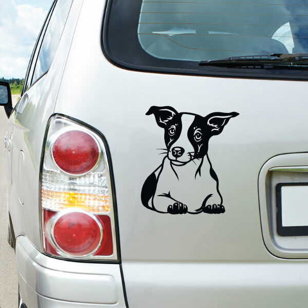 Aufkleber Baby Jack Russel Terrier Hund selbstklebend Sticker