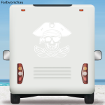 Wohnmobil Aufkleber Pirat Totenkopf Skull Wohnwagen