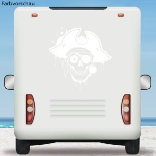 Wohnmobil Aufkleber Pirat Totenkopf Skull Caravan Wohnwagen