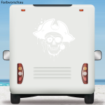 Wohnmobil Aufkleber Pirat Totenkopf Skull Caravan Wohnwagen