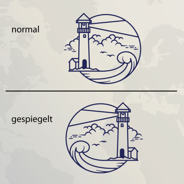 Wohnmobil Aufkleber Leuchtturm im Meer Caravan Wohnwagen