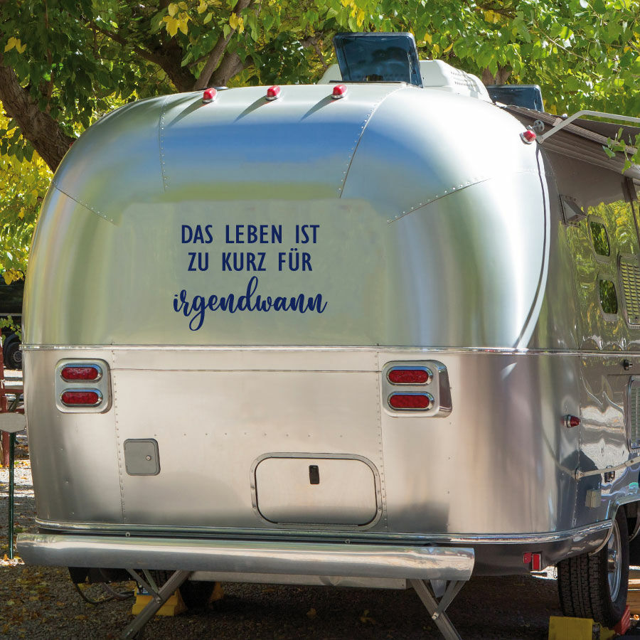 Wohnmobil Aufkleber Wohnwagen Caravan Camper Woma Das Leben ist eine  Reise - Der Dekor Aufkleber Shop