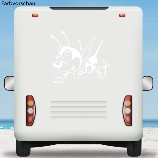 Wohnmobil Aufkleber Lustige Biene Wohnwagen Caravan