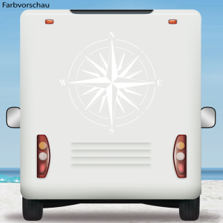 Wohnmobil Aufkleber Kompass Windrose Camper Wohnwagen
