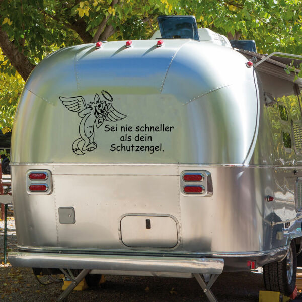 Wohnmobil Aufkleber Schutzengel Katze Wohnwagen Camper