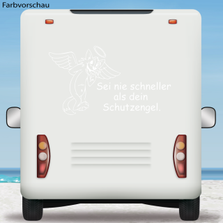 Wohnmobil Aufkleber Schutzengel Katze Wohnwagen Camper