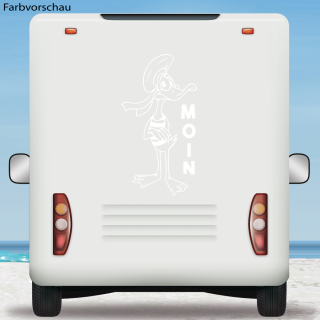 Wohnmobil Aufkleber MOIN Ente Matrose Wohnwagen Camper