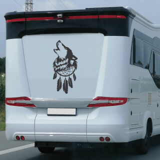 Wohnmobil Aufkleber Wolf Traumfänger Wohnwagen Camper
