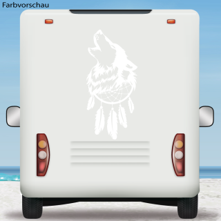 Wohnmobil Aufkleber Wolf Traumfänger Wohnwagen Camper