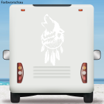Wohnmobil Aufkleber Wolf Traumfänger Wohnwagen Camper