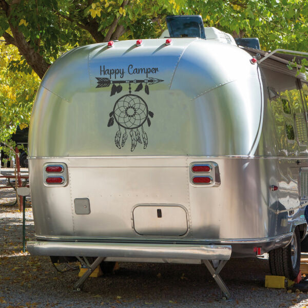 Wohnmobil Aufkleber Traumfänger Happy Camper Wohnwagen Caravan