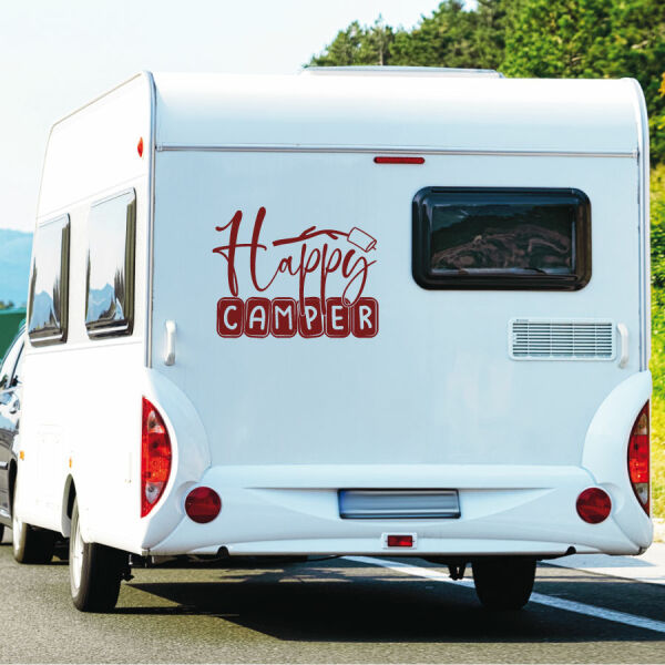 Wohnmobil Aufkleber Happy Camper Klorolle Wohnwagen Camper