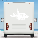 Faultier Wohnmobil Aufkleber Don´t Hurry Be Happy Wohnwagen