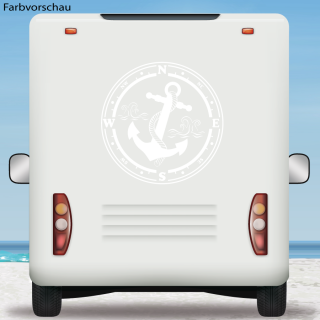 Kompass Wohnmobil Aufkleber Anker Wohnwagen Caravan