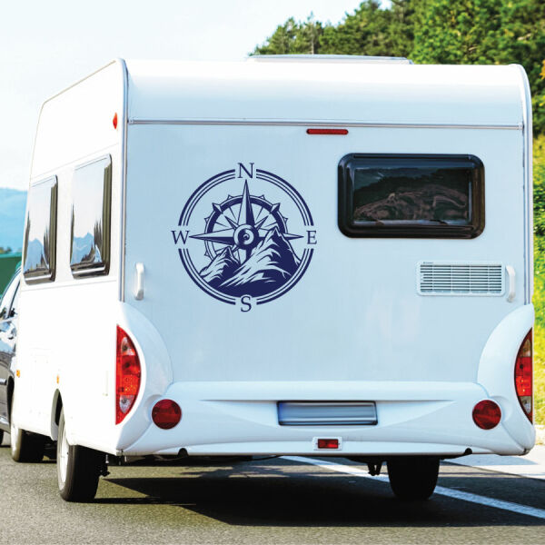 Kompass Berge Wohnmobil Aufkleber Wohnwagen Camper