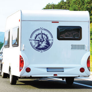 Kompass Berge Wohnmobil Aufkleber Wohnwagen Camper