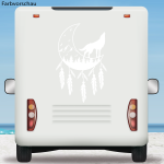 Wohnmobil Aufkleber Traumfänger Wolf